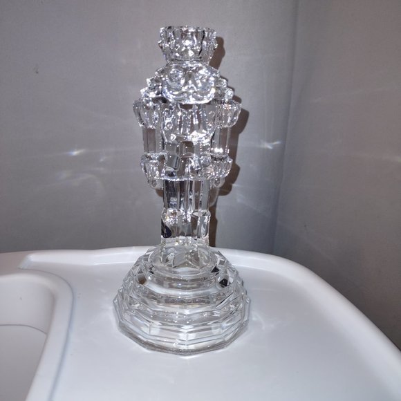 Accents 24 Lead Crystal Nutcracker Candle Holder 4x85 Poshmark